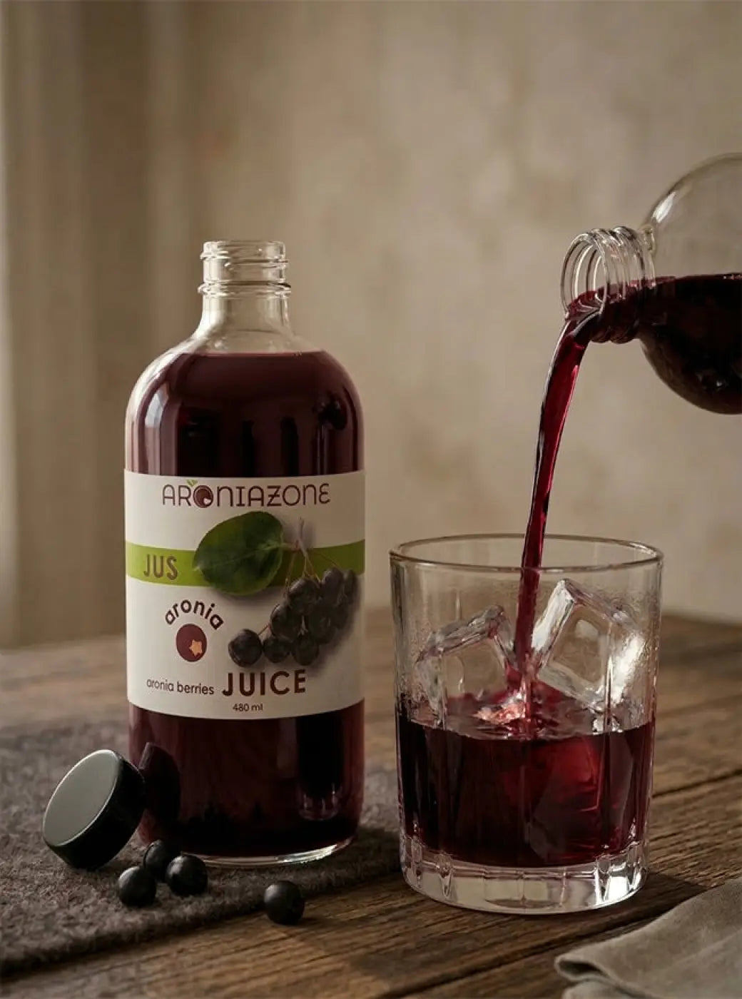 Jus de baies d’aronia