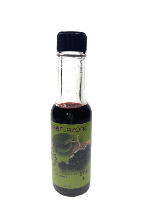 Sirop de baies d'aronia et de Sapin Baumier