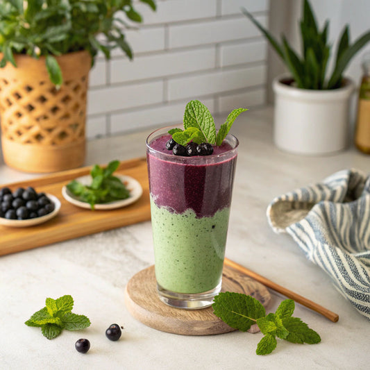 smooothie aux baies d'aronia d'aroniazone