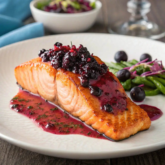 recette saumon au baies d'aronia