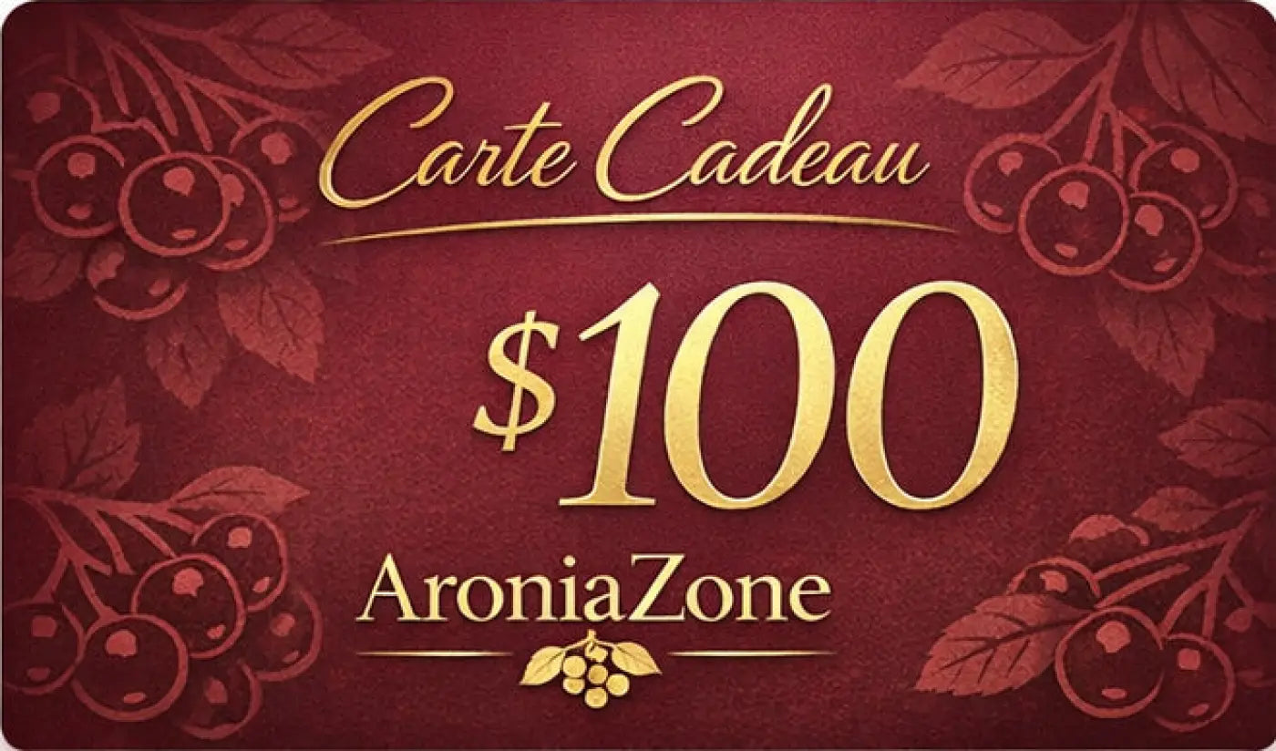 Carte Cadeau Aroniazone - 100,00 $ - cadeau