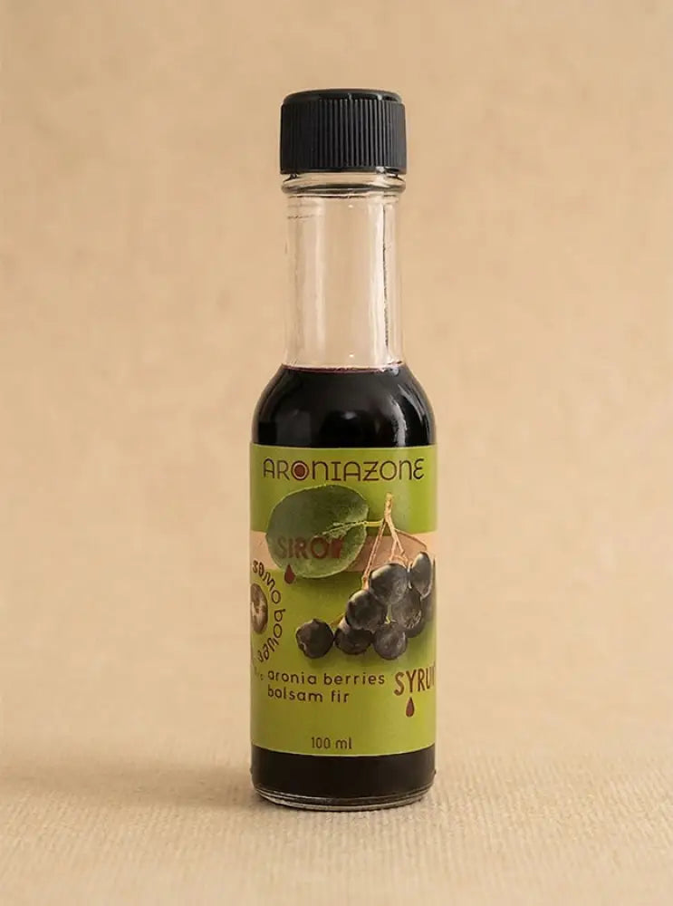 Sirop de baies d’aronia et de Sapin Baumier