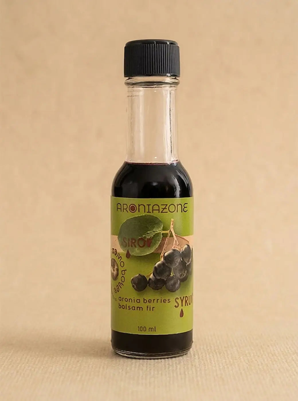 Sirop de baies d’aronia et de Sapin Baumier