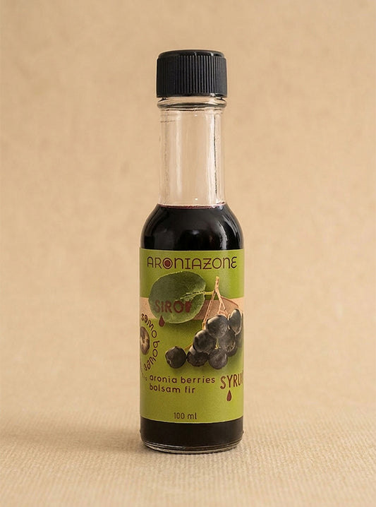 Sirop de baies d'aronia et de Sapin Baumier